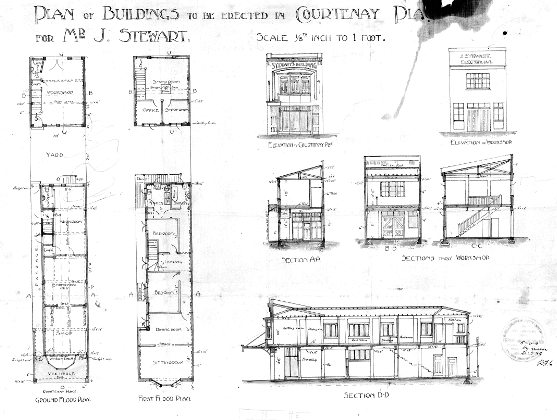 Original plans, 1919. (WCC reference 00053:197:10873)