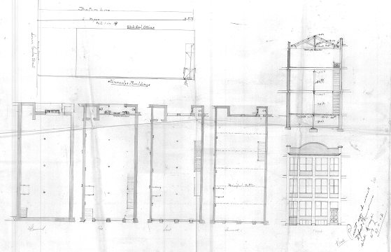 Original plans, 1908. (WCC Archives reference 00053:145:8060)