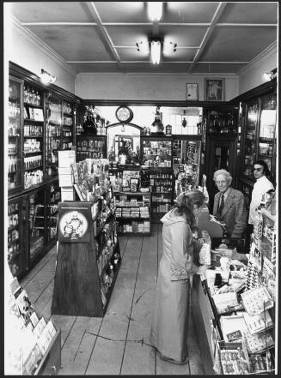 Short, Jack, fl 1977. John Castle's chemist shop, 139 Riddiford Street, Newtown, Wellington - Photograph taken by Jack Short. Dominion post (Newspaper) :Photographic negatives and prints of the Evening Post and Dominion newspapers. Ref: EP-Industry-Medicines and pharmaceutical-02. Alexander Turnbull Library, Wellington, New Zealand. http://natlib.govt.nz/records/22811079