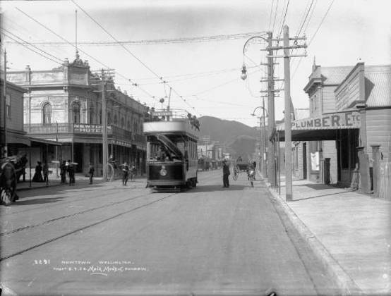 1904 - Muir & Moodie (Firm). Riddiford Street, Newtown, Wellington. Burton Bros. Ref: BB-2291-1/1-G. Alexander Turnbull Library, Wellington, New Zealand. http://natlib.govt.nz/records/23223500
