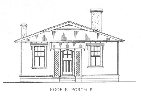 Railway house with roof B and porch B. Image: 