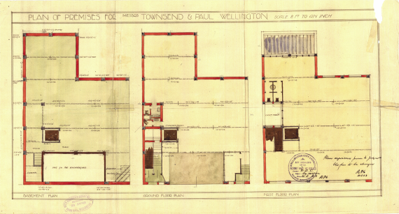 Floor plans , 1923. WCC Archives reference 00055:18:A1773