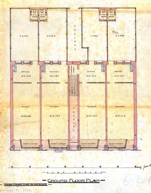 1904 plans for the ground floor layout  (WC Archives 00053:112:6214)