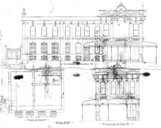 Original plans for the Gear Meat Co. (WC Archives, 00053:28:1682)