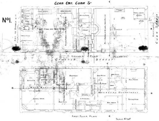 Original plans for the Gear Meat Co. (WC Archives, 00053:28:1682)