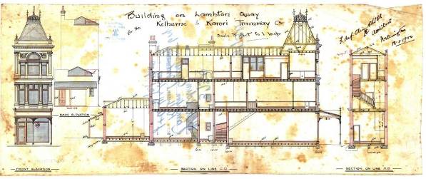 Original Plans showing front elevations. Wellington City Archive, 00053-59-3730