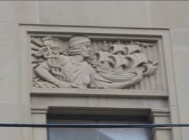 Allegorical carved panel. Image: WCC ref 7291