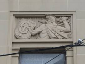 Allegorical carved panel. Image: WCC ref 7290 