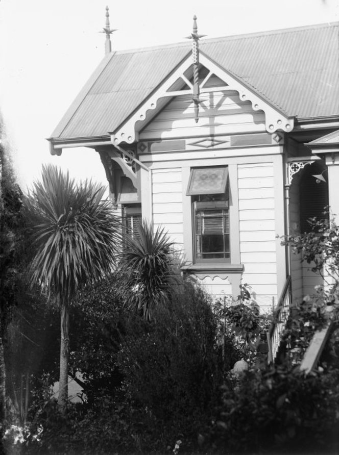 House at 117 Mein Street, Newtown, Wellington. Wright, Henry Charles Clarke, 1844-1936 :Negatives. Ref: 1/1-020534-G. Alexander Turnbull Library, Wellington, New Zealand. http://natlib.govt.nz/records/22850922