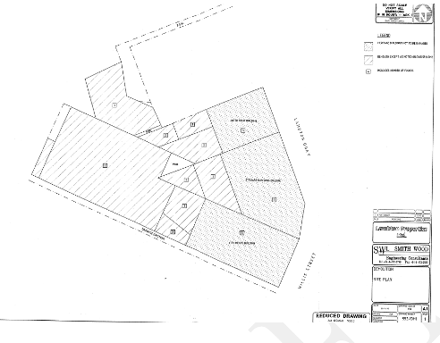 1995 proposed site plan showing 360 Lambton Quay (United Fruit / EBI), 366 Lambton Quay (Stewart Dawson’s) and 2-4 Willis Street (Fletchers / City Meat). Image: WCC Archives ref 00061_171_15462