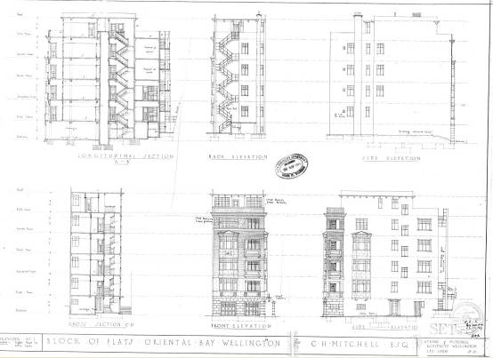 1929	Oriental Bay [152-154 Oriental Parade], block of flats (WCC Archives reference 00056:92:B8641)